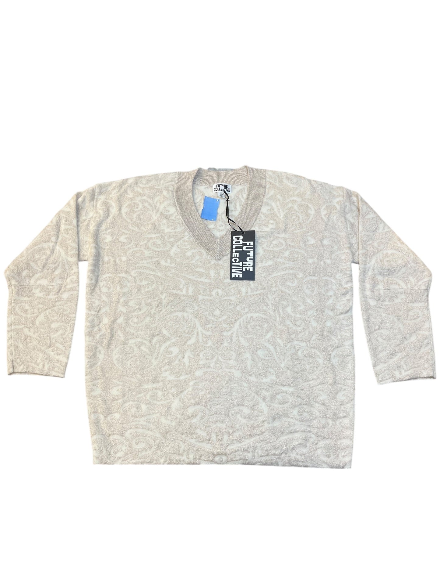 Sweater By Future Collective In Cream, Size:Xs