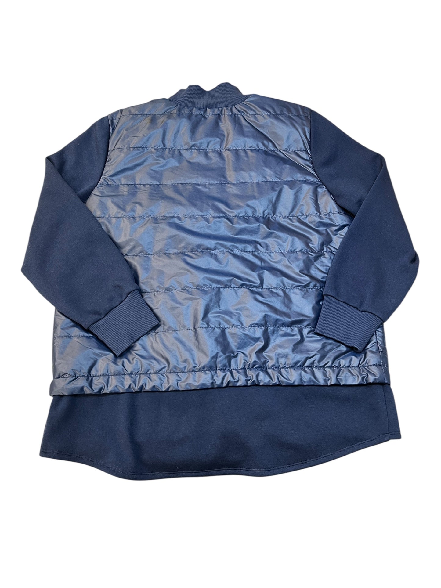 Jacket Puffer & Quilted By Chicos In Blue, Size:L