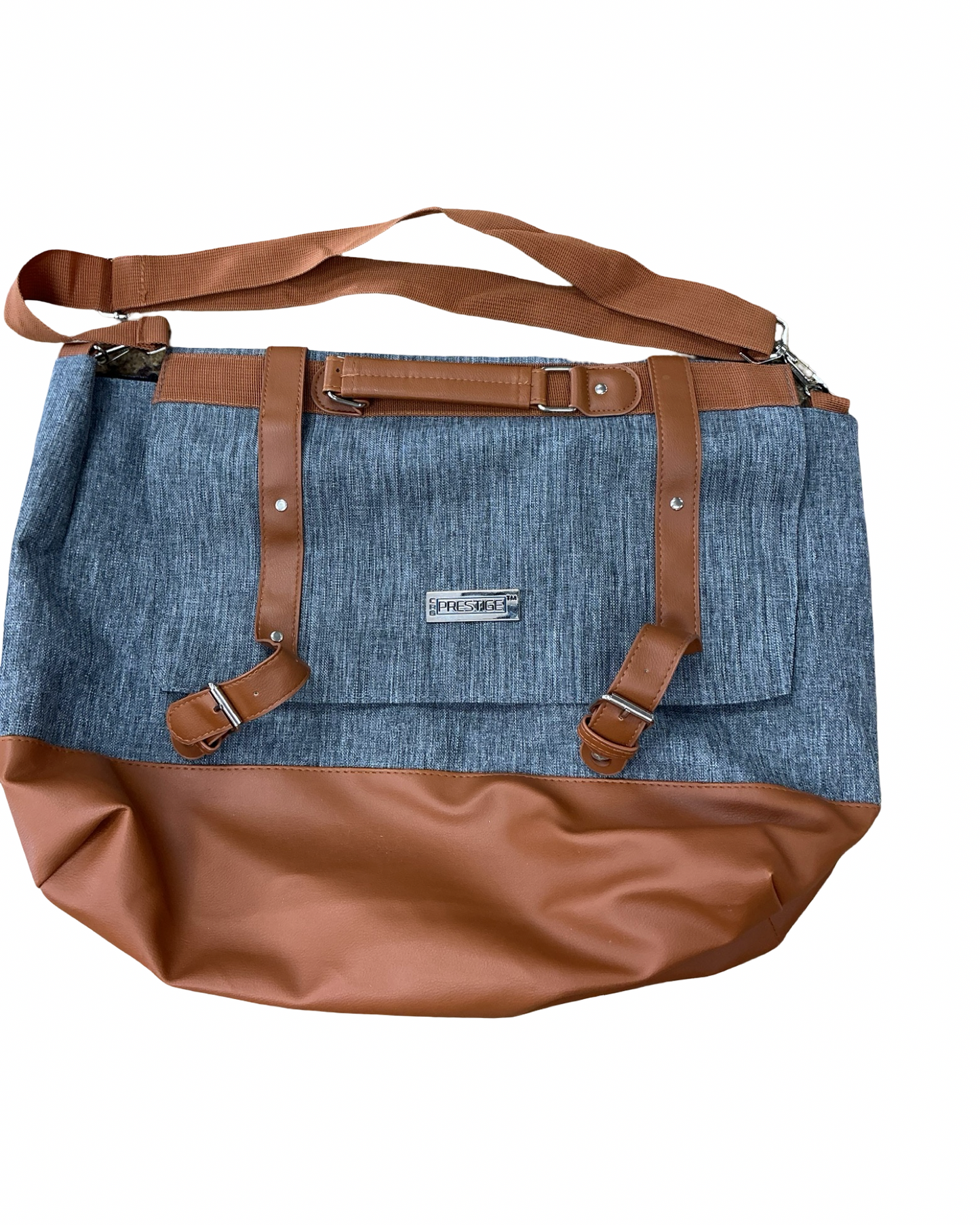 Tote By Clothes Mentor In Brown & Grey, Size:Large