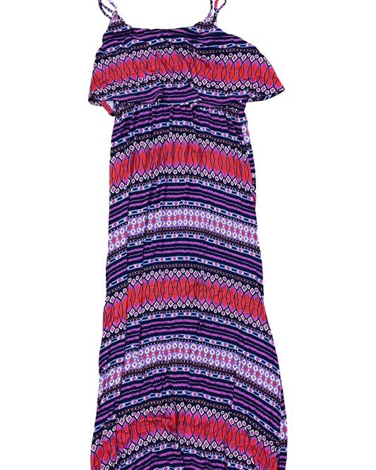 Dress Casual Maxi By Clothes Mentor In Purple & Red, Size:M