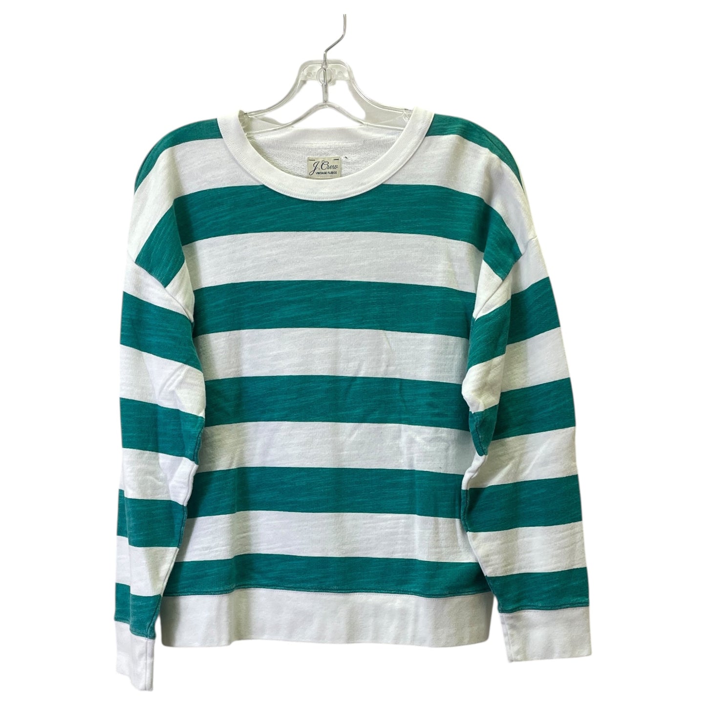Top Ls By J. Crew In Green & White, Size:S