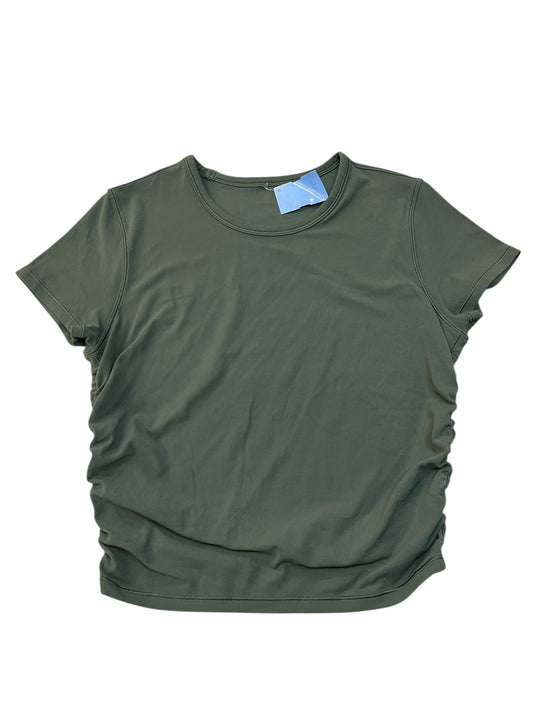 Athletic Top Ss By Lululemon In Green, Size:S