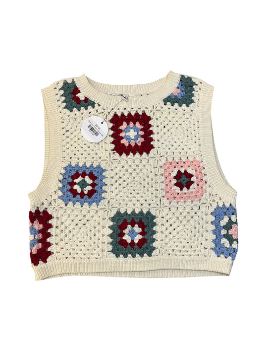 Top Sleeveless By En Creme In Cream, Size:Osfm