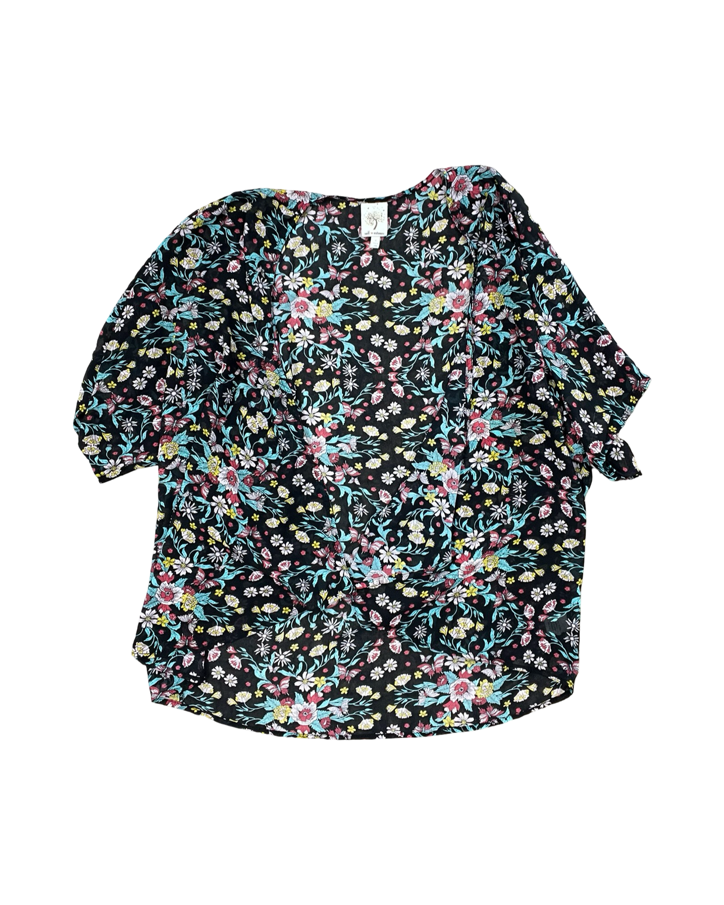 Cardigan By Self Esteem In Floral Print, Size:M