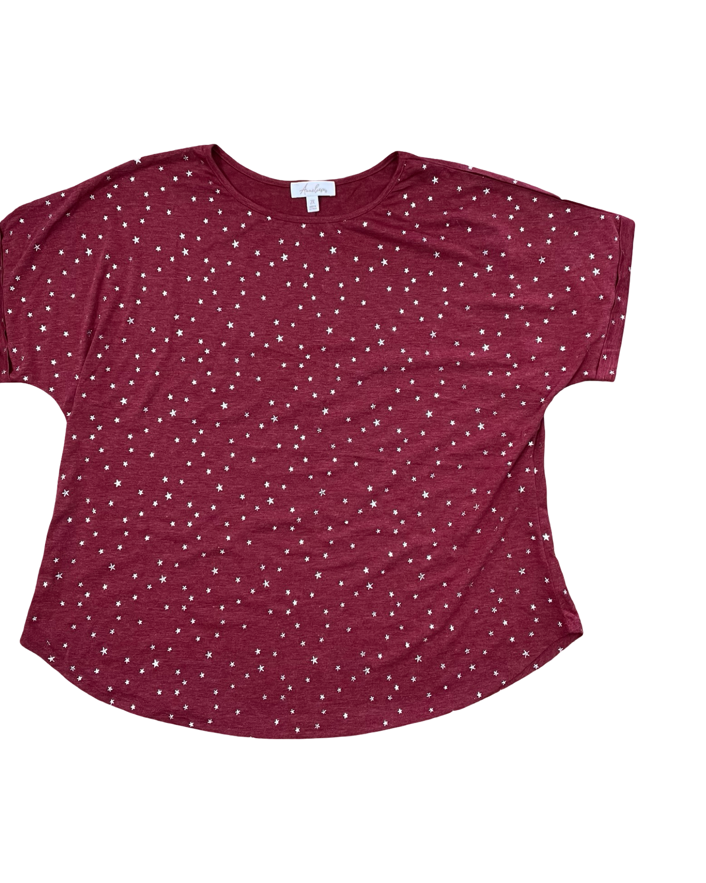 Top Ss By Clothes Mentor In Red, Size:2X