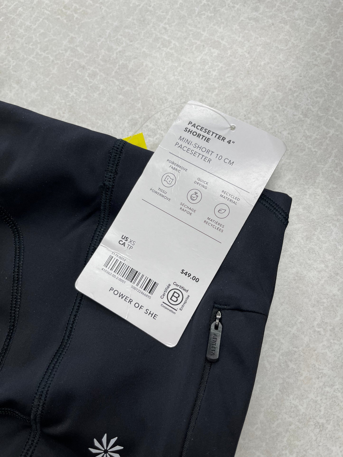 Athletic Shorts By Athleta In Black, Size:Xs