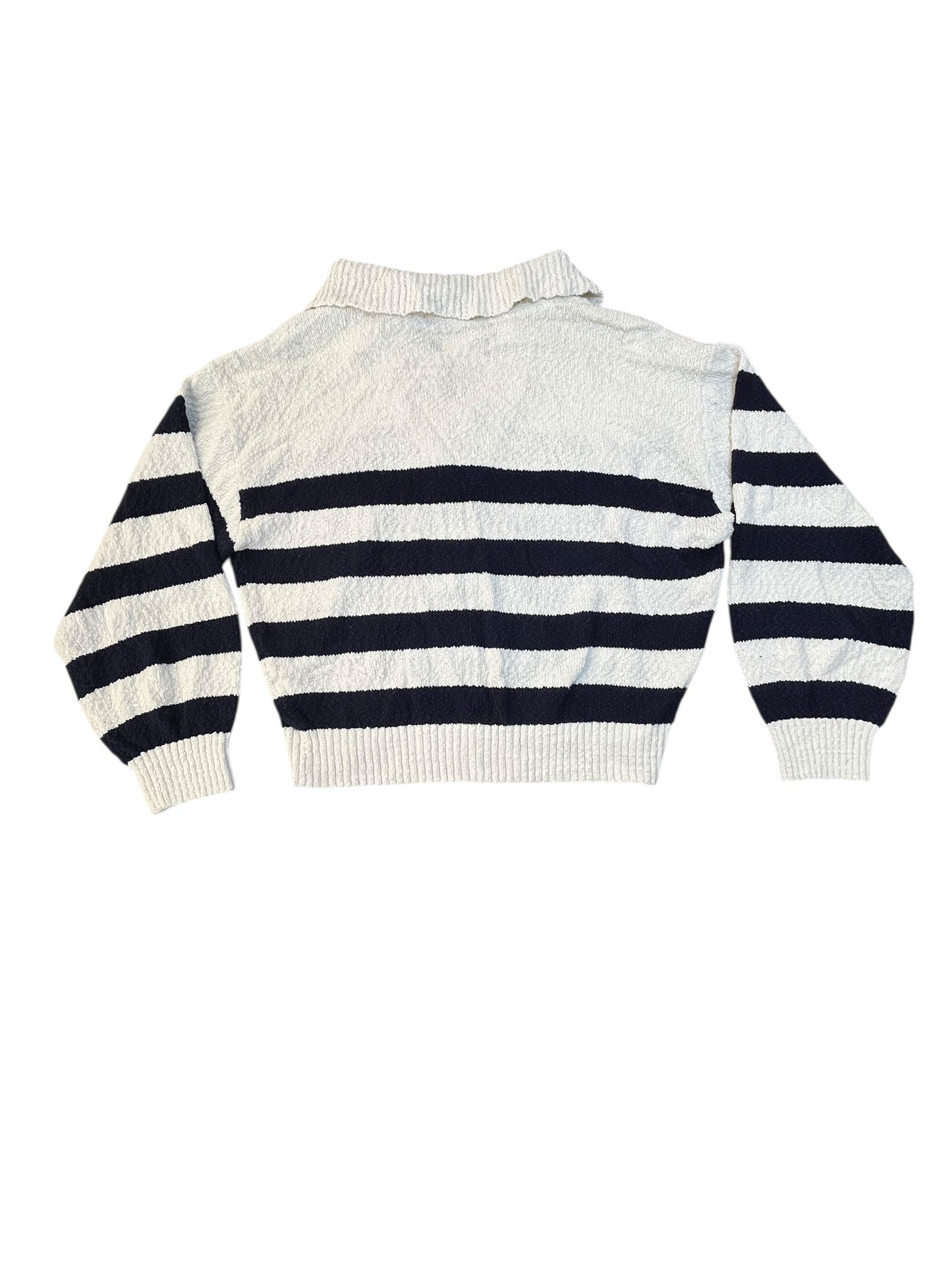 Top Ls By Maeve In Blue & Cream, Size:Xl