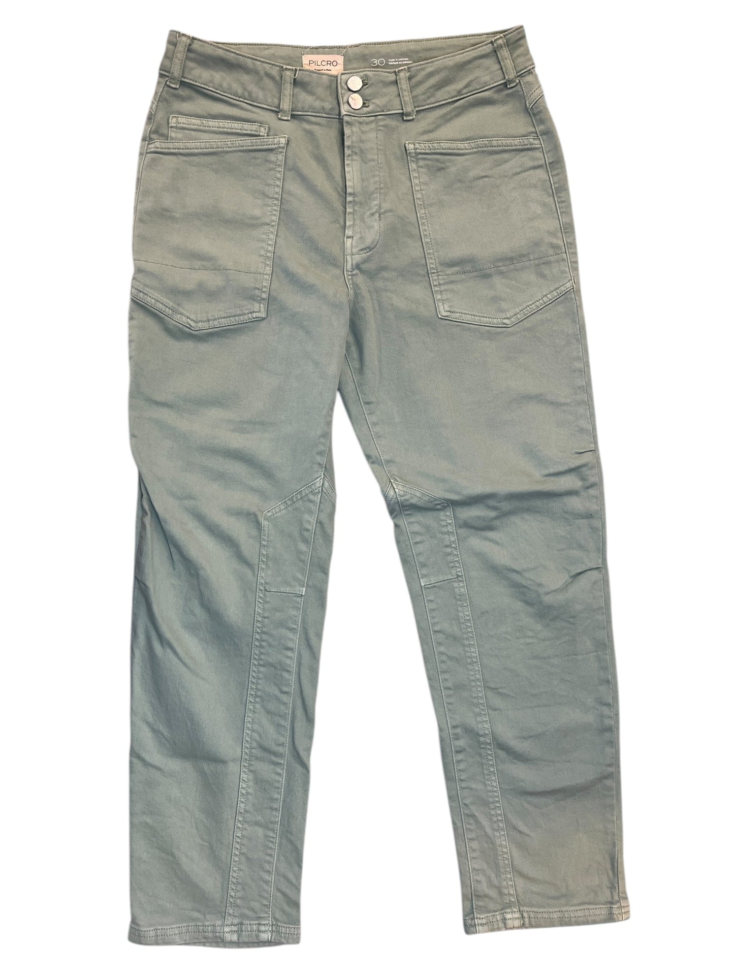 Jeans Straight By Pilcro In Green, Size:10