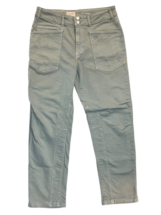 Jeans Straight By Pilcro In Green, Size:10