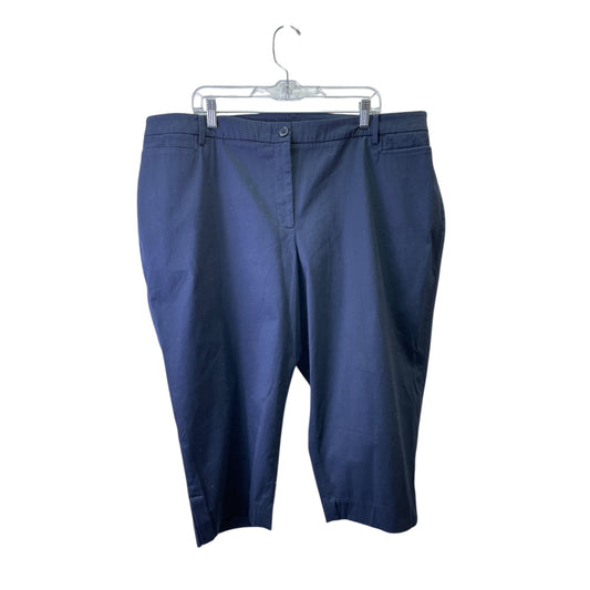 Pants Cropped By Talbots In Navy, Size:22
