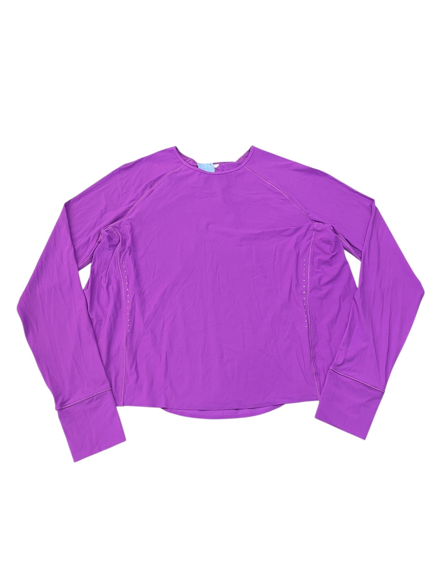 Athletic Top Ls Crewneck By Lululemon In Purple, Size:L