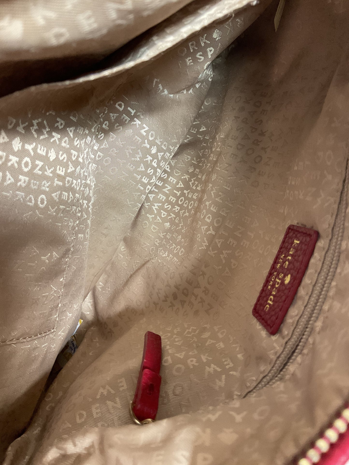 Handbag Designer By Kate Spade In Red, Size:Small