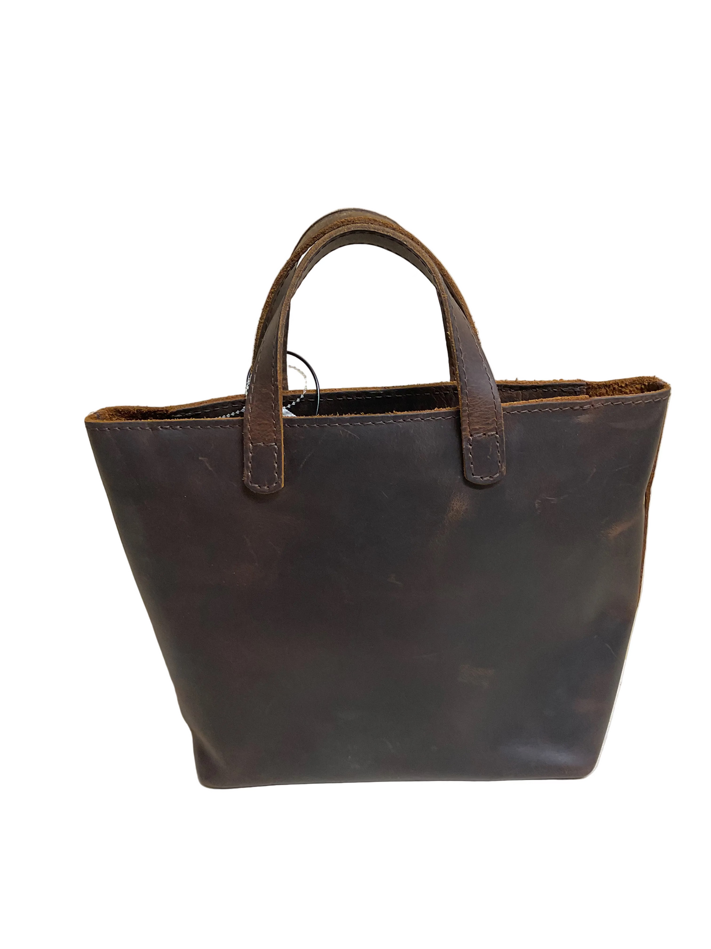 Handbag Leather By Portland Leather In Brown, Size:Medium