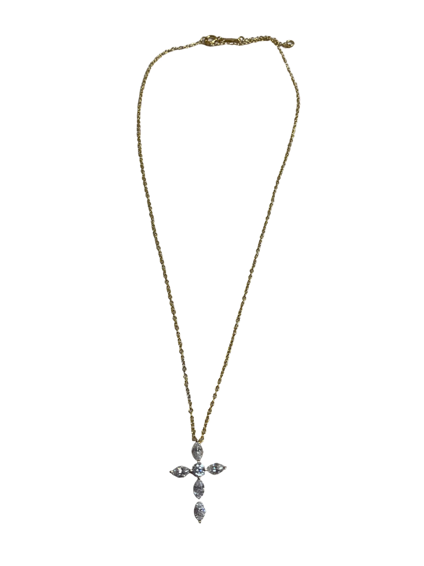 Necklace Sterling Silver By Clothes Mentor In Gold & White