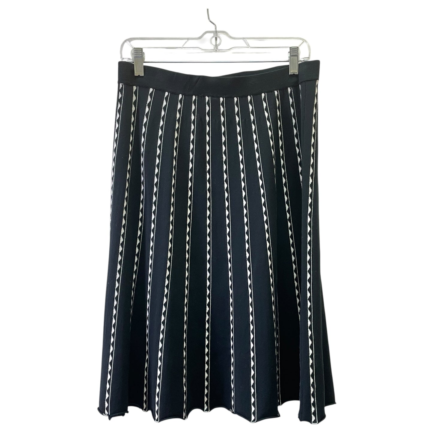 Skirt Midi By Sioni In Black & White, Size:M