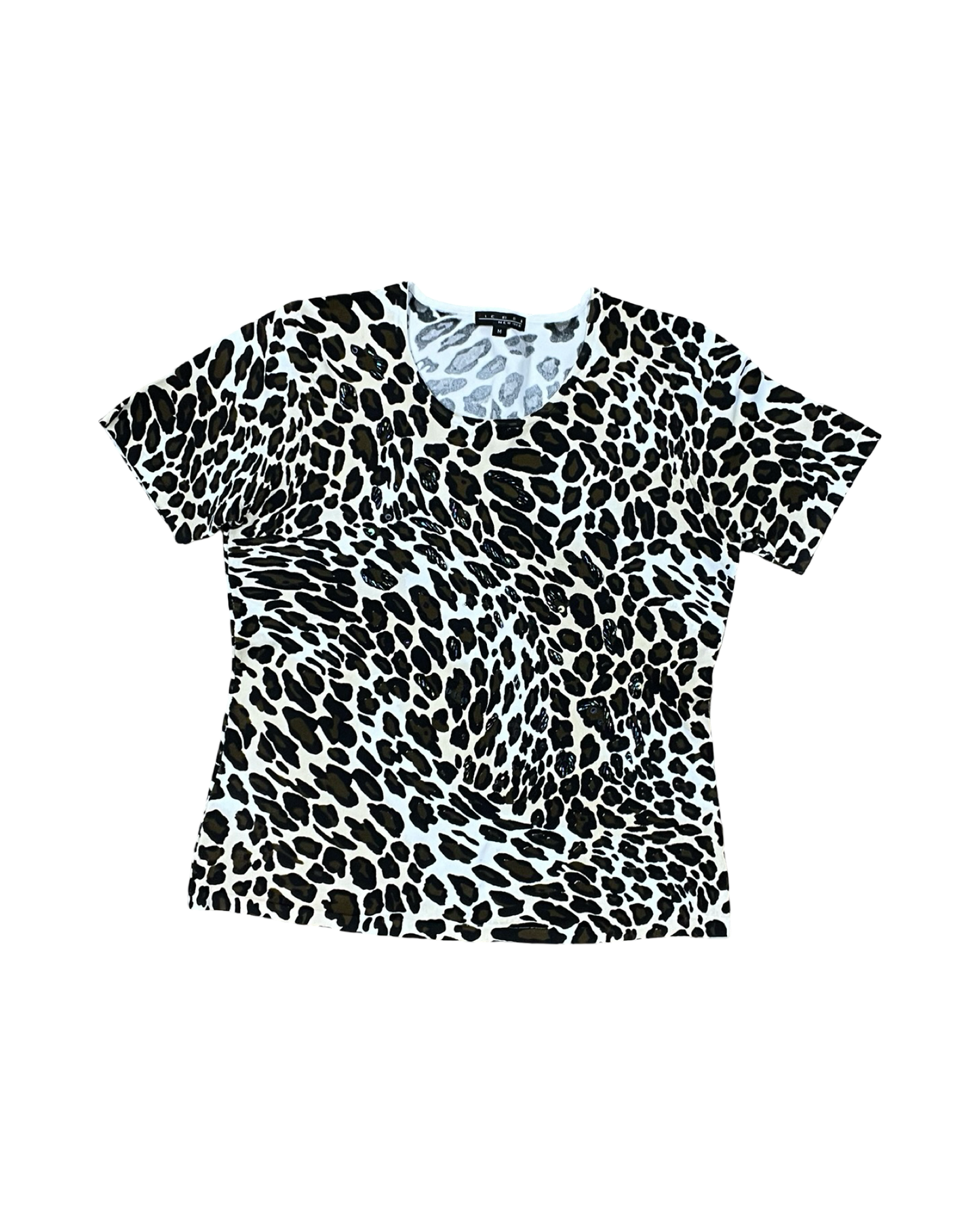 Top Ss By Clothes Mentor In Animal Print, Size:M