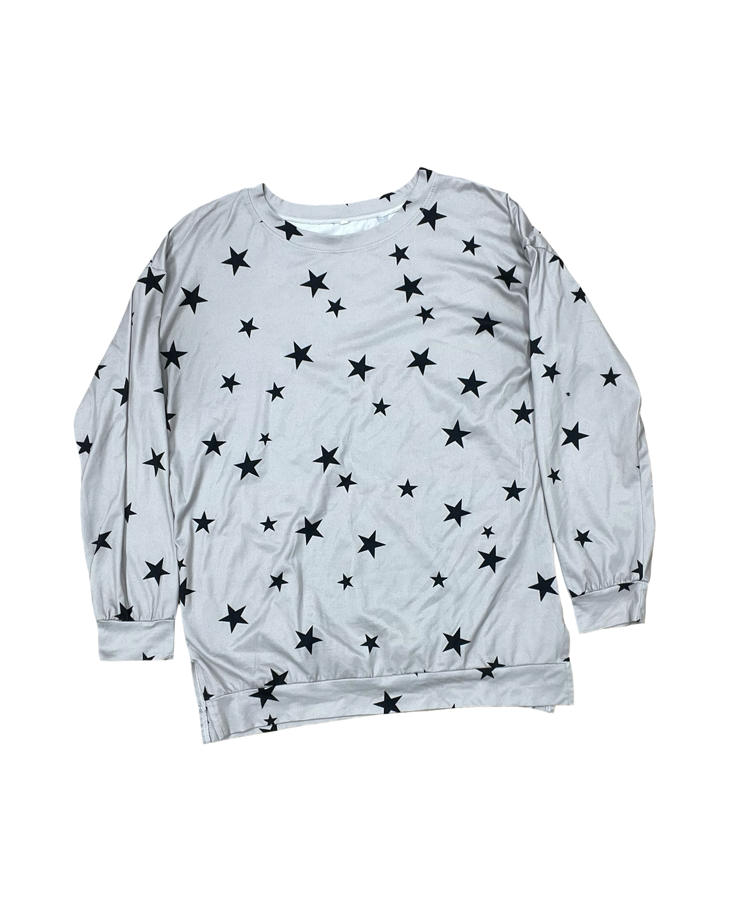 Top Ls By Clothes Mentor In Grey, Size:M