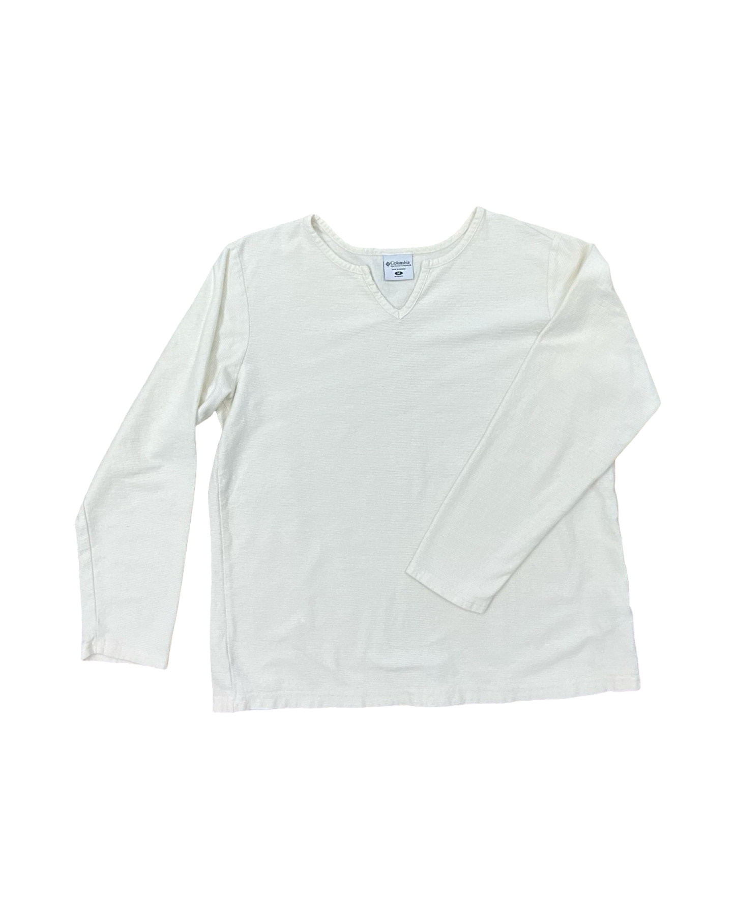 Top Ls Basic By Columbia In Cream, Size:M