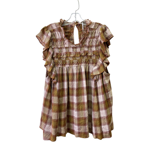 Top Sleeveless By Free People In Tan, Size:Xl