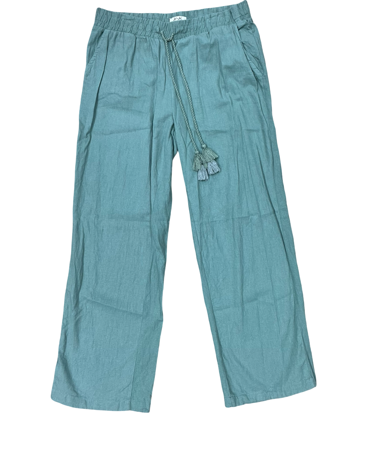 Pants Linen By Clothes Mentor In Green, Size:L