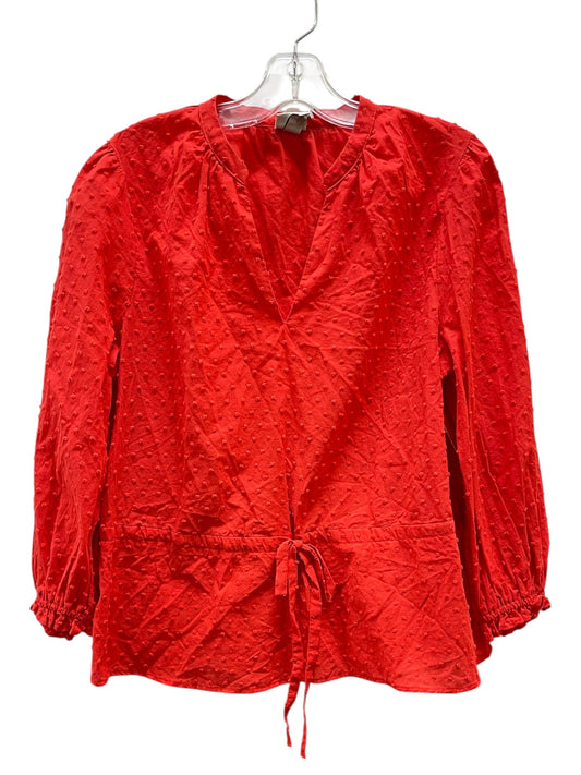 Top 3/4 Sleeve By A New Day In Red, Size:L