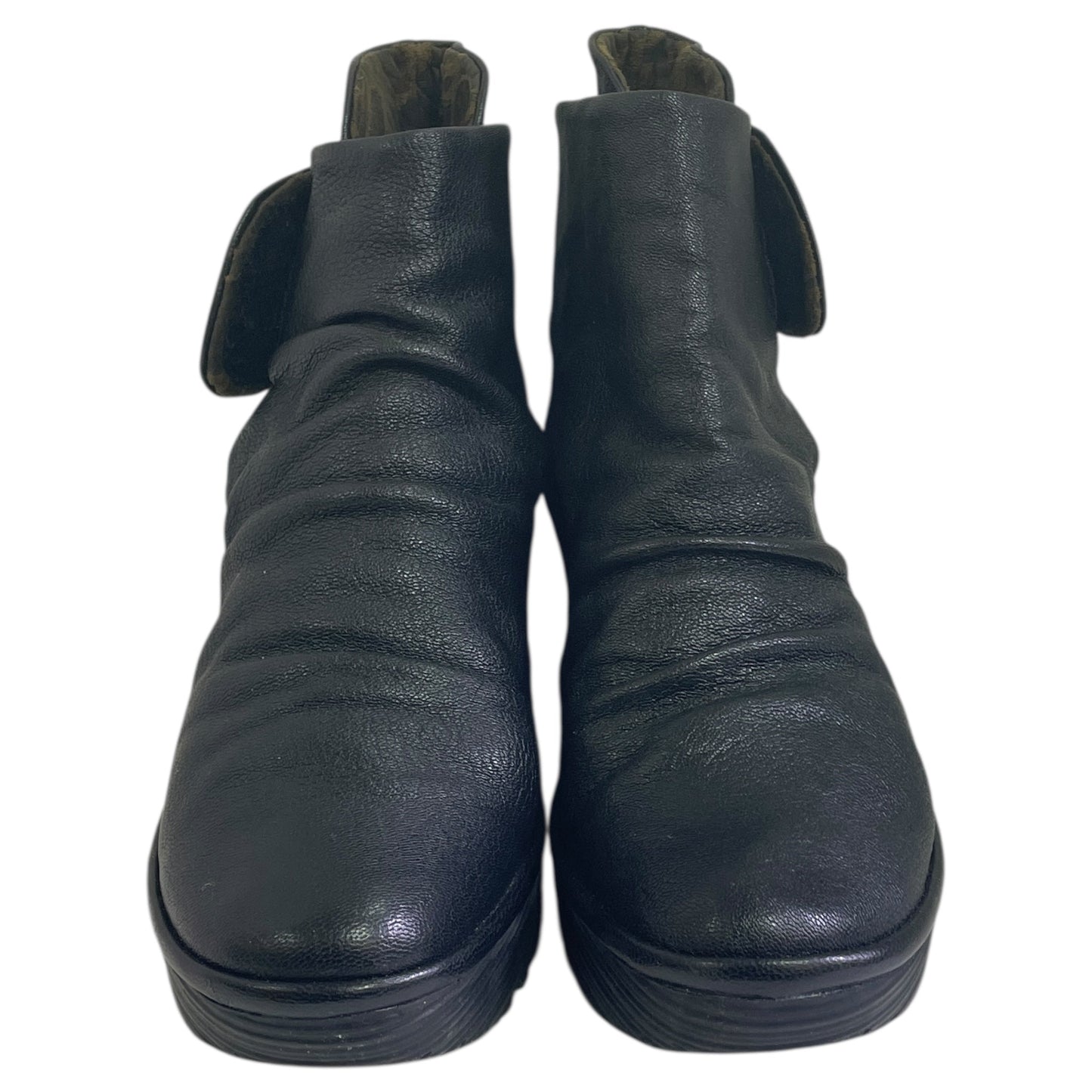 Boots Ankle Heels By Fly London In Black, Size:9