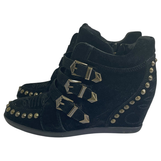 BOOTS ANKLE HEELS by  ASH In BLACK, Size: 8