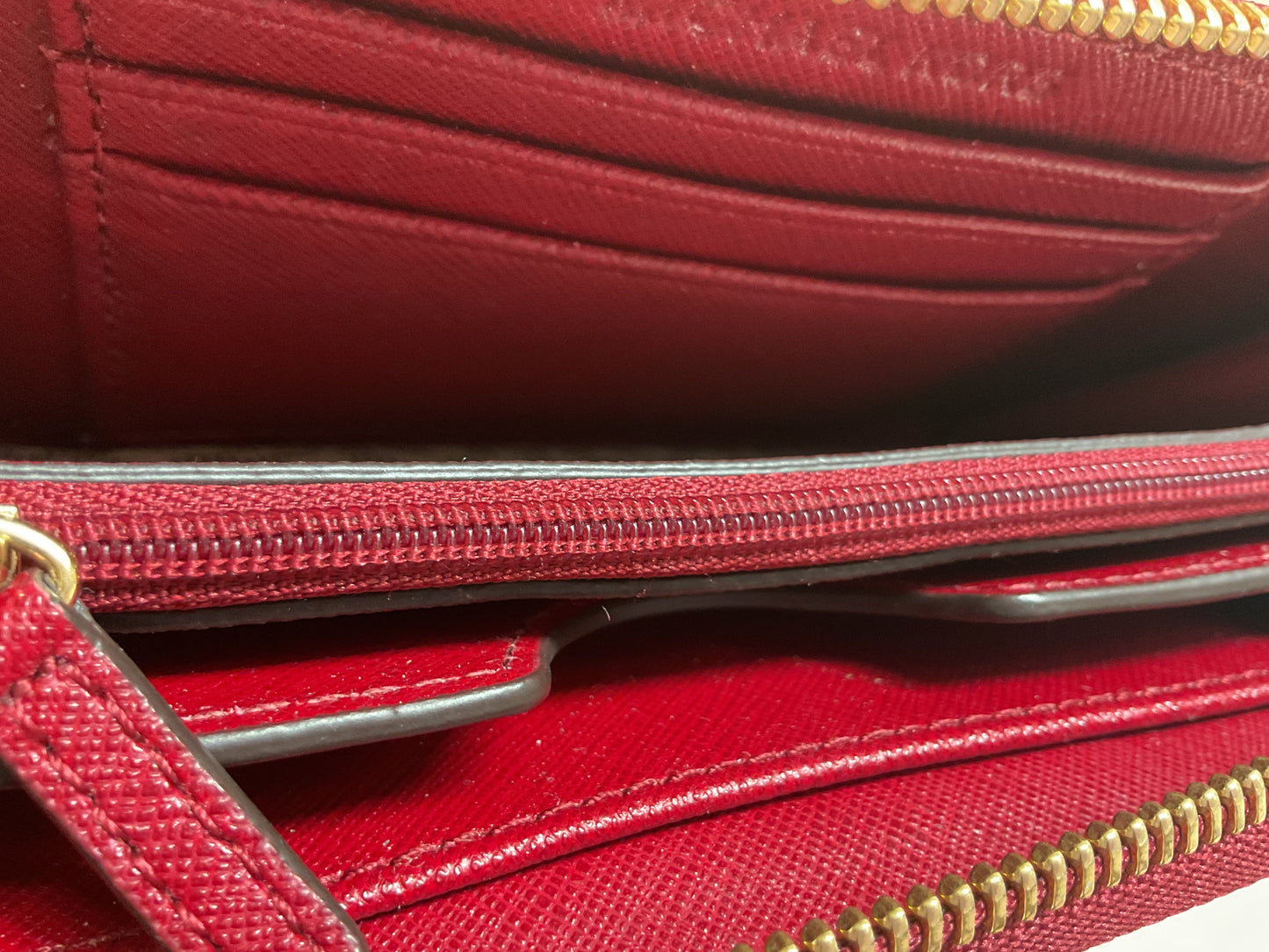 Wallet Designer By Michael Kors In Red, Size:Small