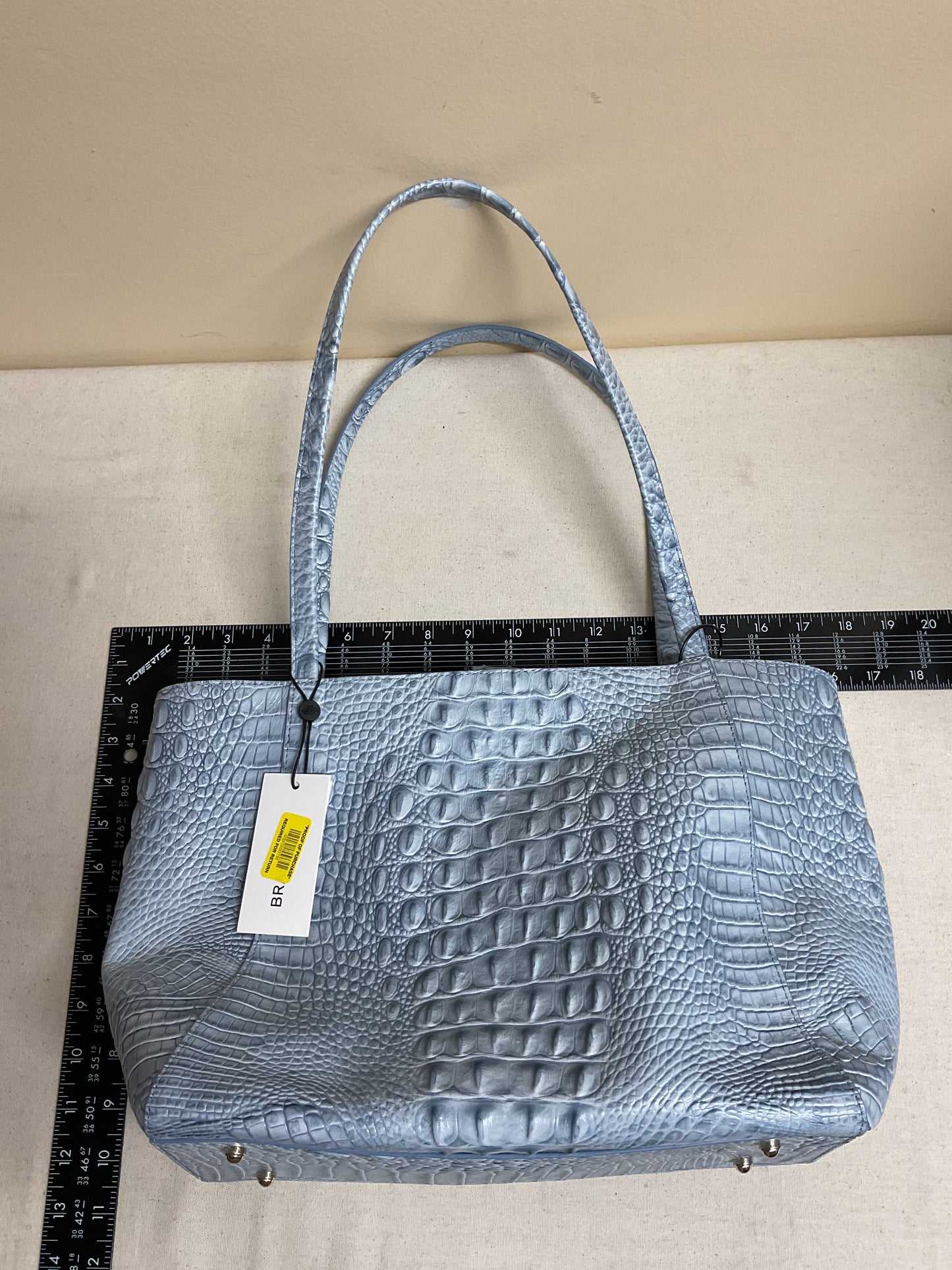 Handbag Designer By Brahmin In Blue, Size:Large
