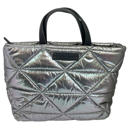 Handbag Designer By Sondra Roberts In Silver, Size:Medium