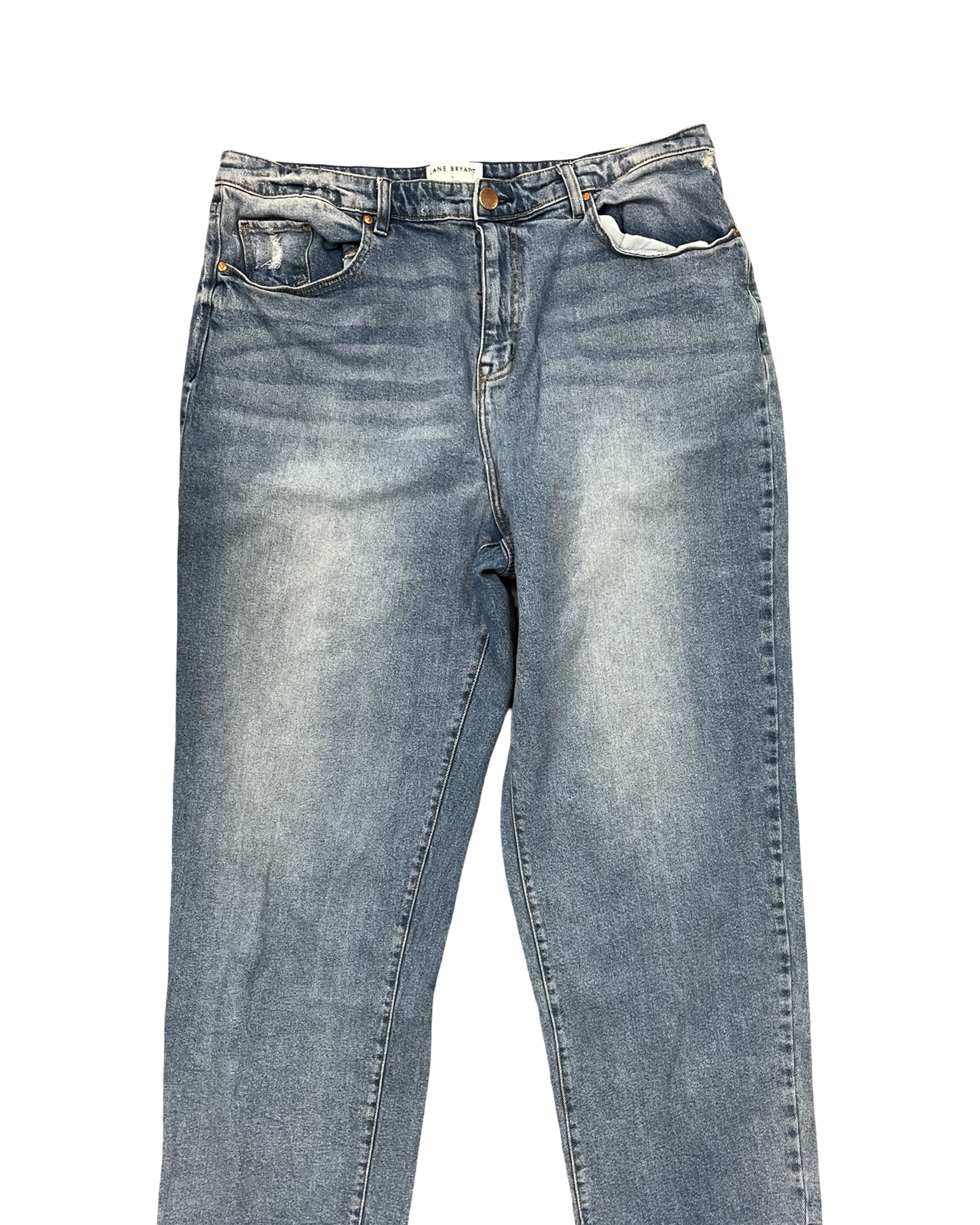 Jeans Straight By Lane Bryant In Blue Denim, Size:16