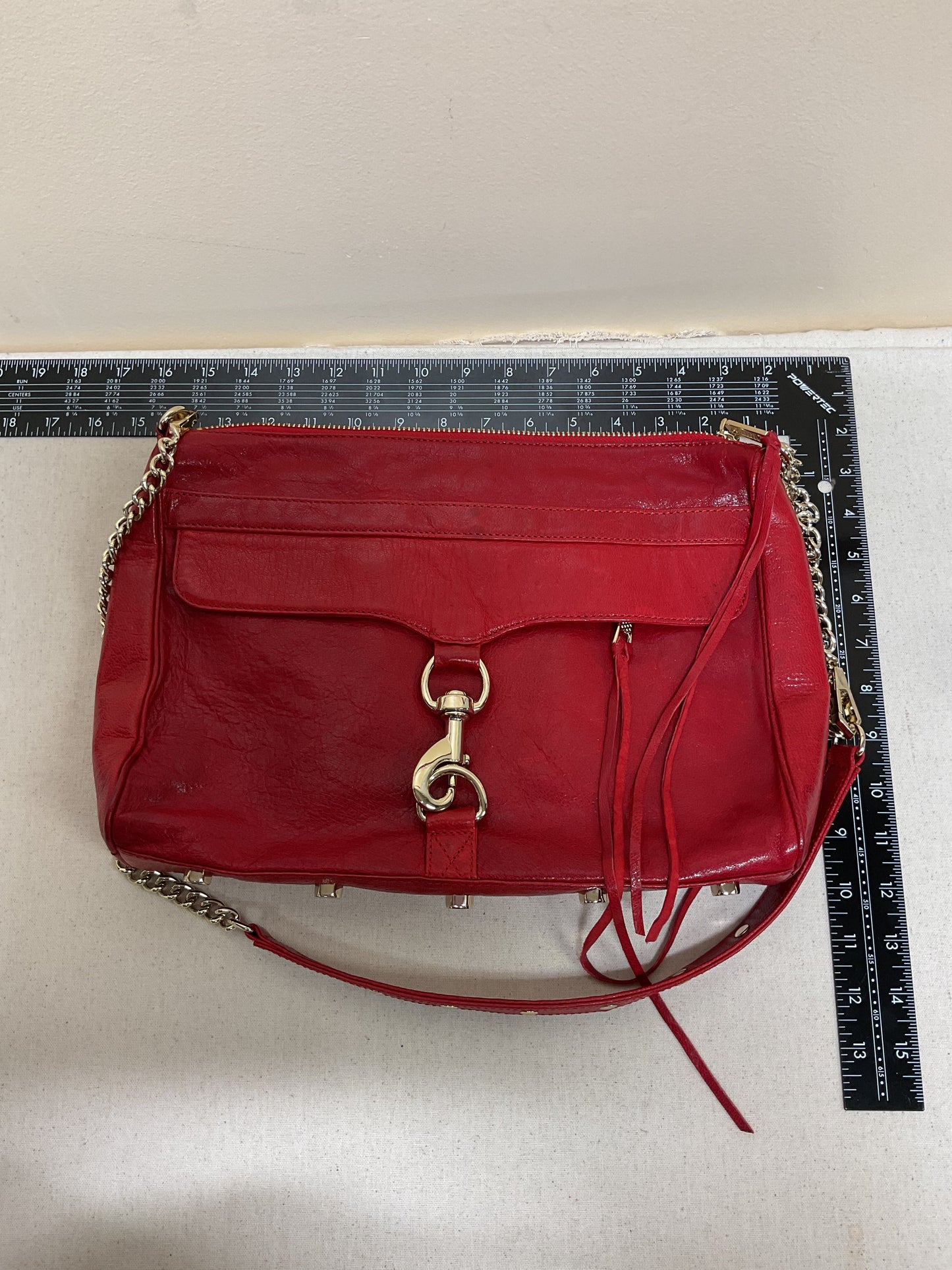 Handbag Designer By Rebecca Minkoff In Red, Size:Medium