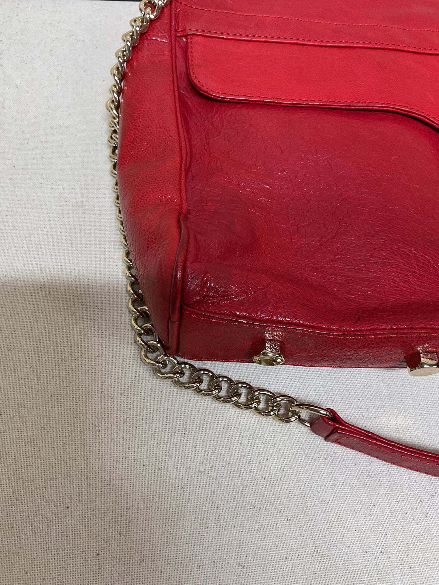 Handbag Designer By Rebecca Minkoff In Red, Size:Medium