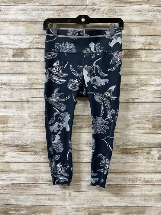 Athletic Leggings By Athleta In Blue & White, Size:S