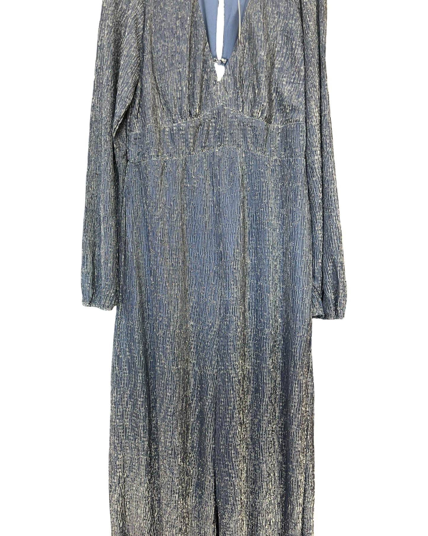 Jumpsuit By Francesca’S In Blue & Silver, Size:Xl
