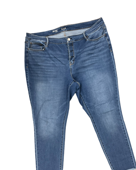 Jeans Jeggings By Ana In Blue Denim, Size:24