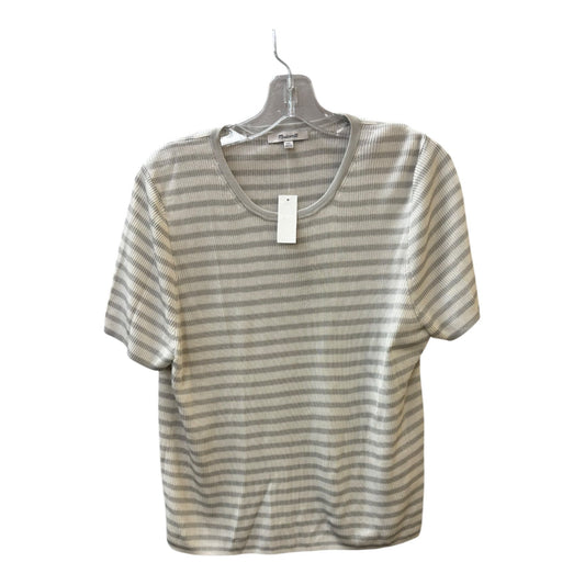 Top Ss By Madewell In Grey & White, Size:1X