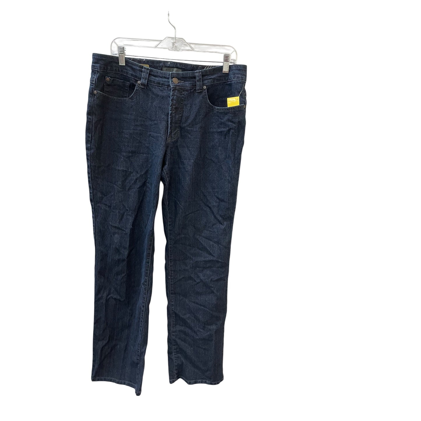 Jeans Flared By Nine West In Navy, Size:12