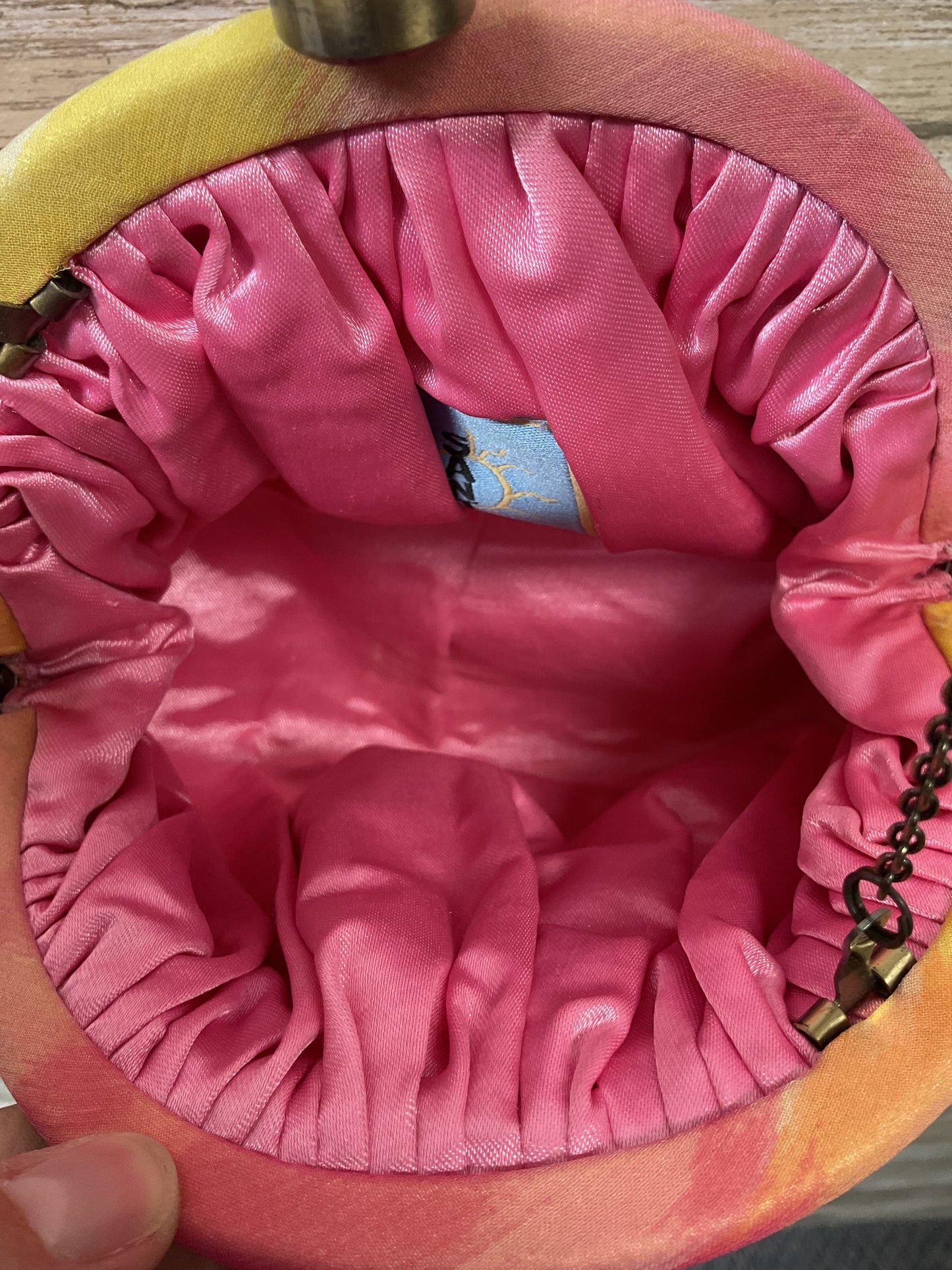 Crossbody By Cmb In Pink & Yellow, Size:Small