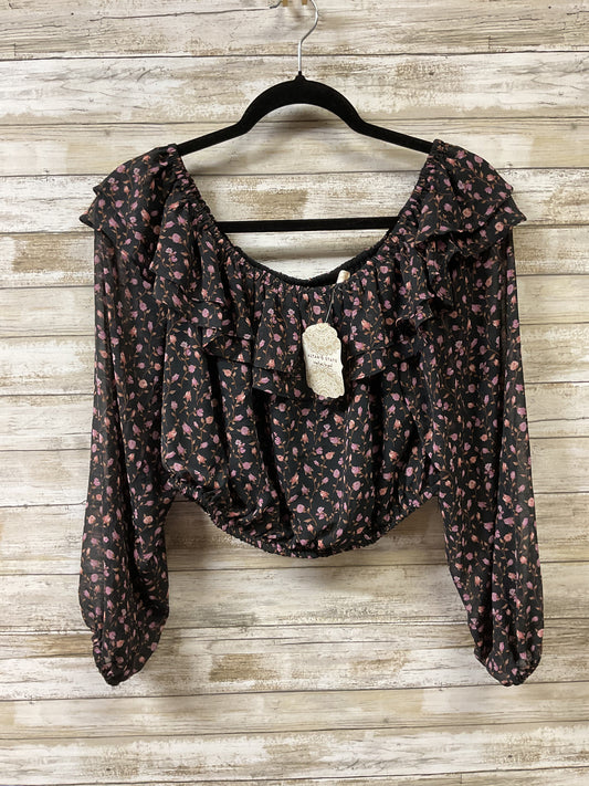 Top Ls By Altard State In Black & Purple, Size:L