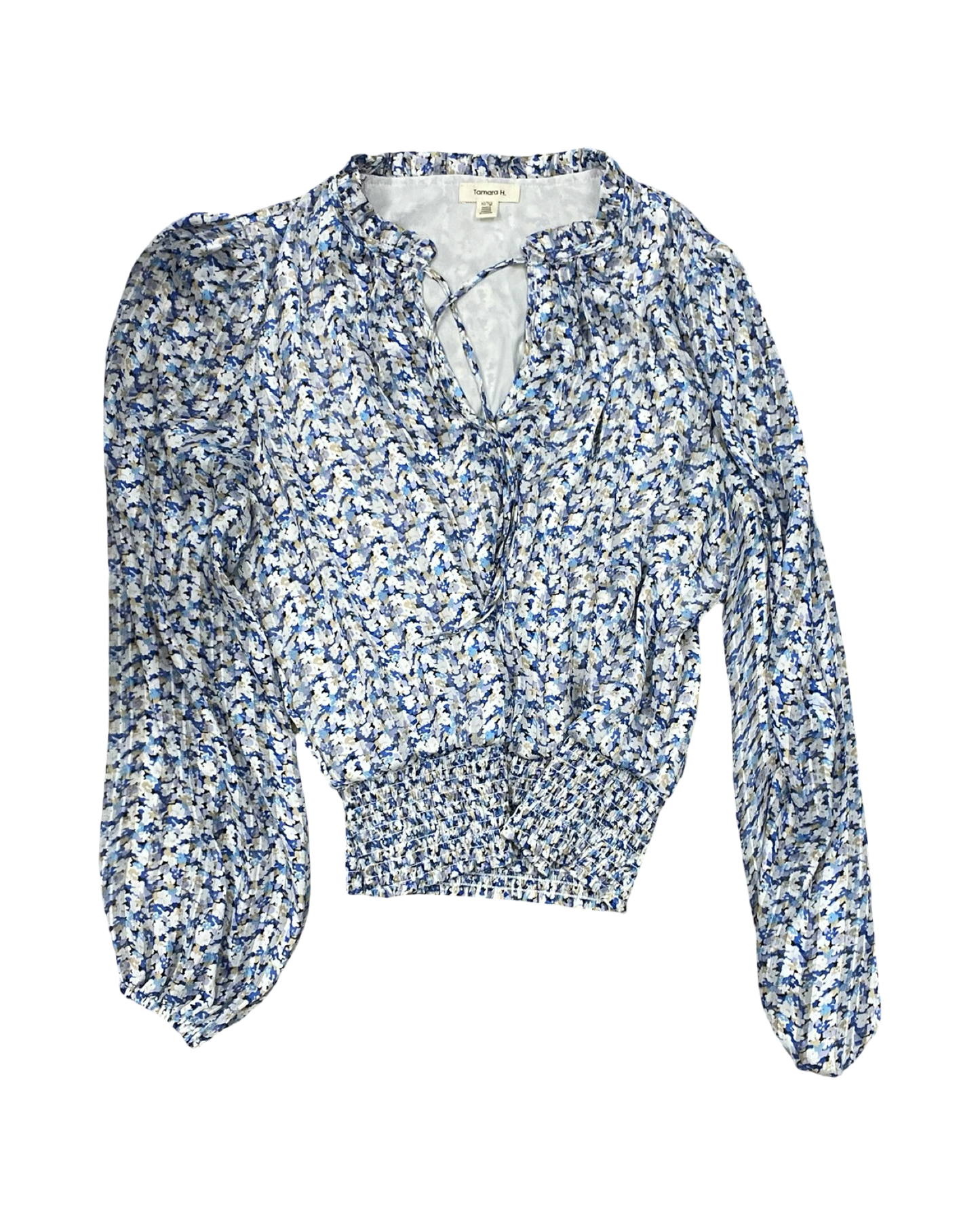 Top Ls By Tamara H In Blue & White, Size:Xl