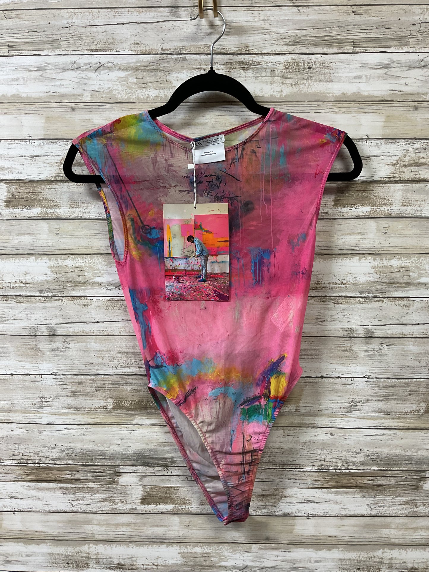 Bodysuit By Zara In Pink, Size:M