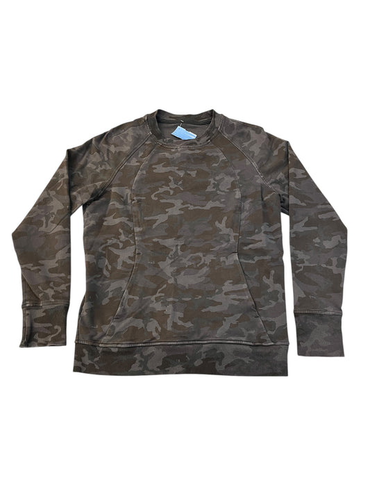 Sweatshirt Crewneck By Lululemon In Camouflage Print, Size:M