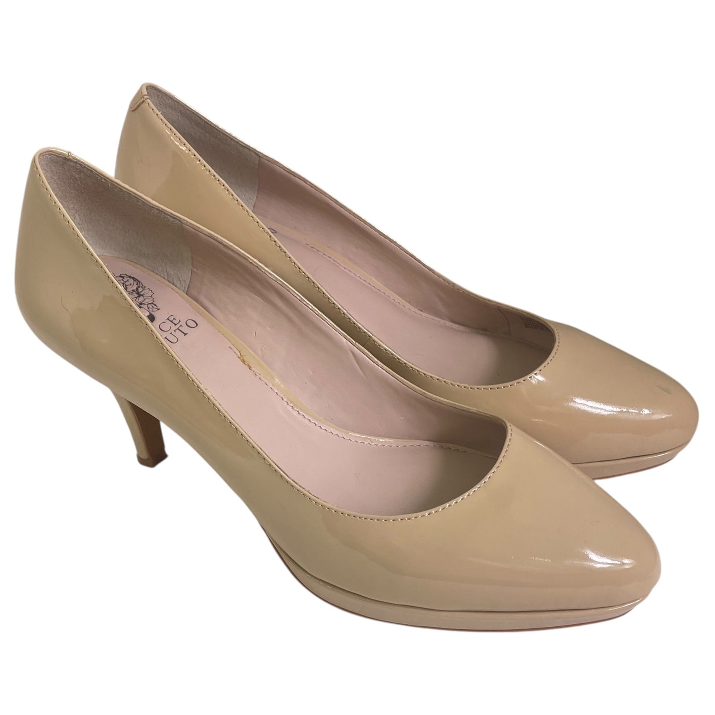 Shoes Heels Platform By Vince Camuto In Taupe, Size:8