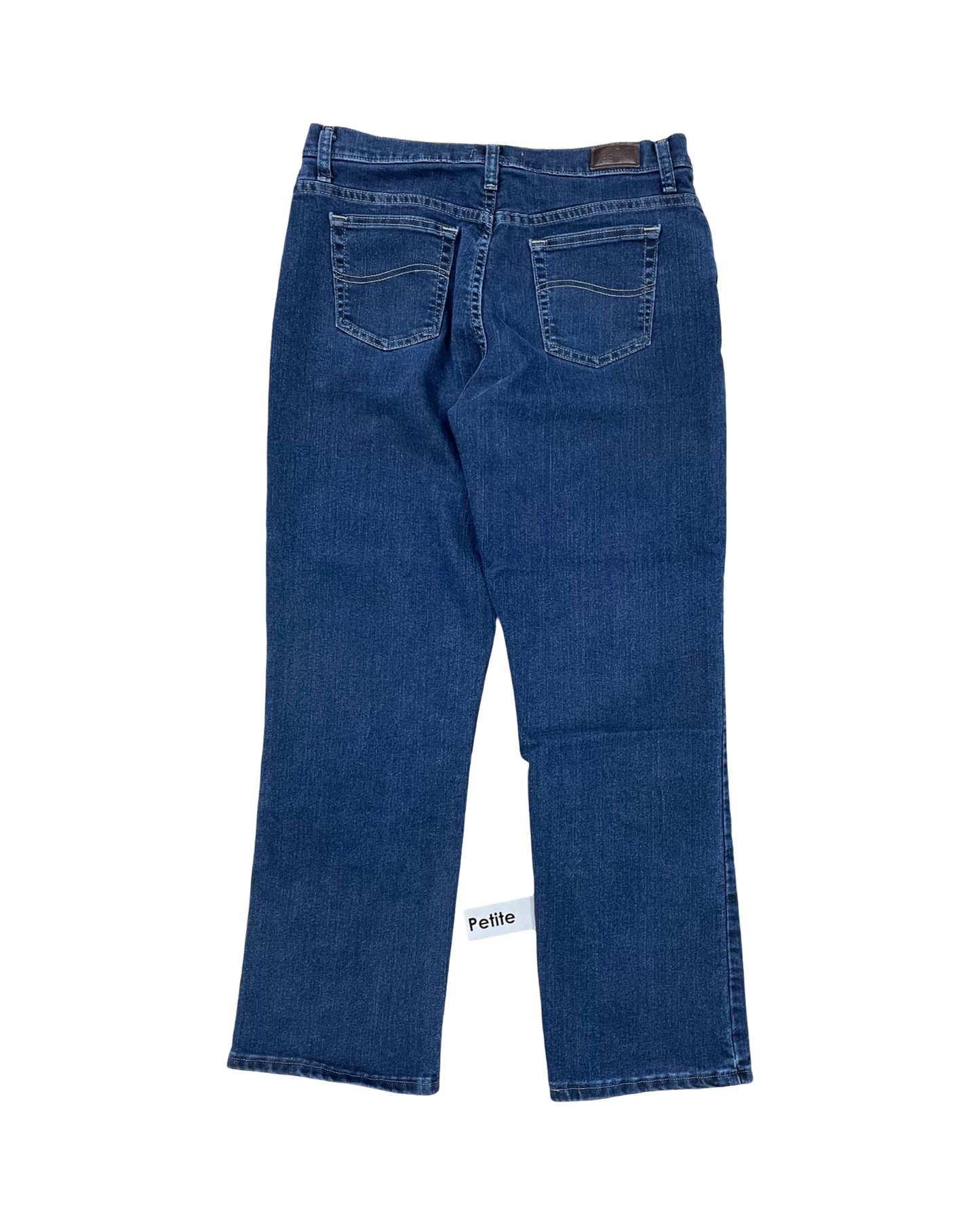 Jeans Straight By Lee In Blue Denim, Size:12P