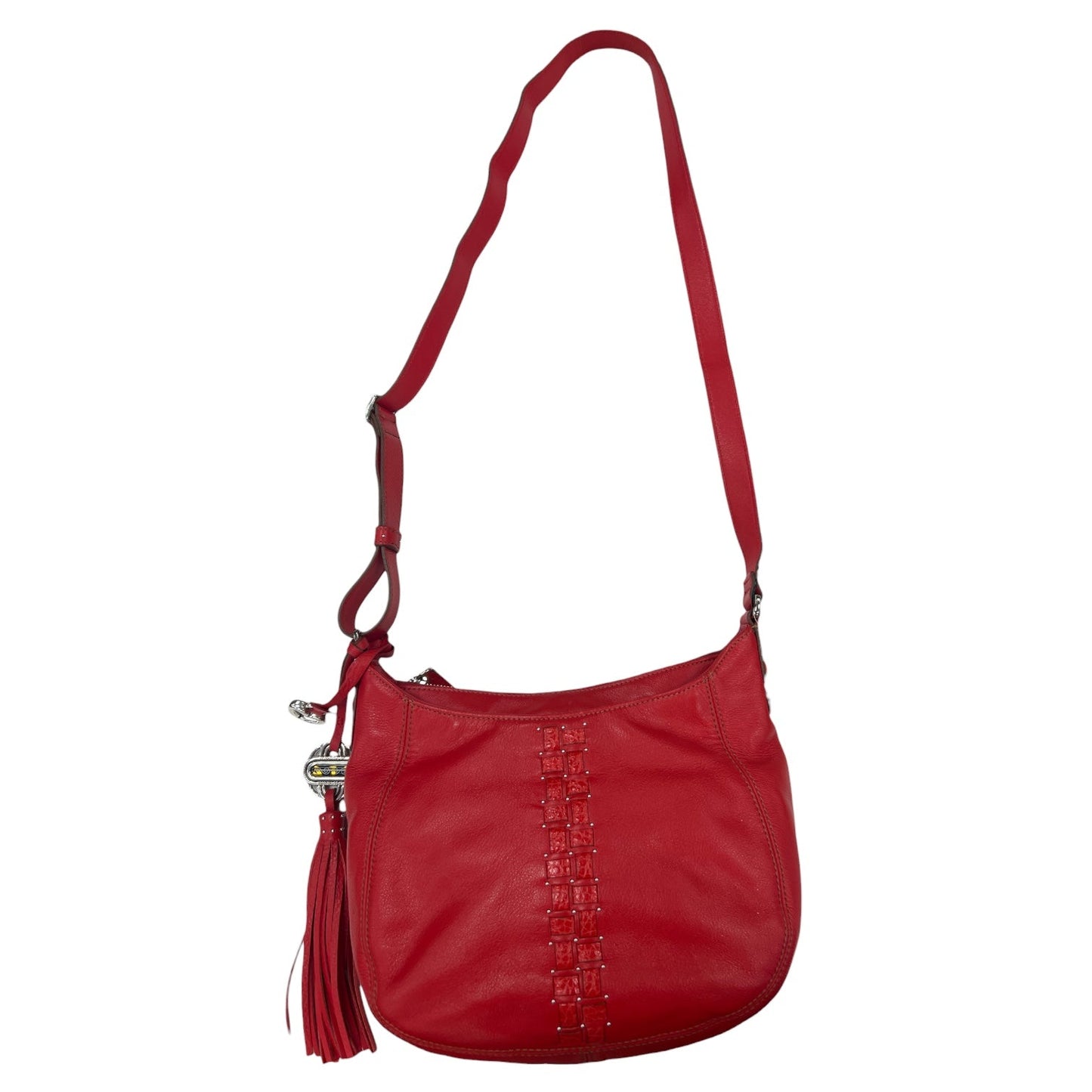 Handbag Leather By Brighton In Red, Size:Medium