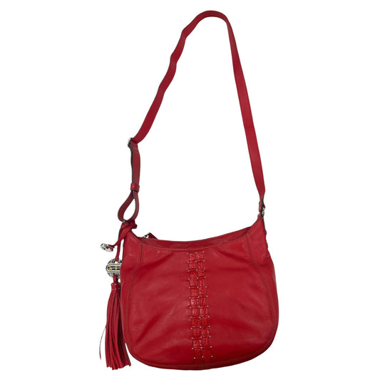 Handbag Leather By Brighton In Red, Size:Medium
