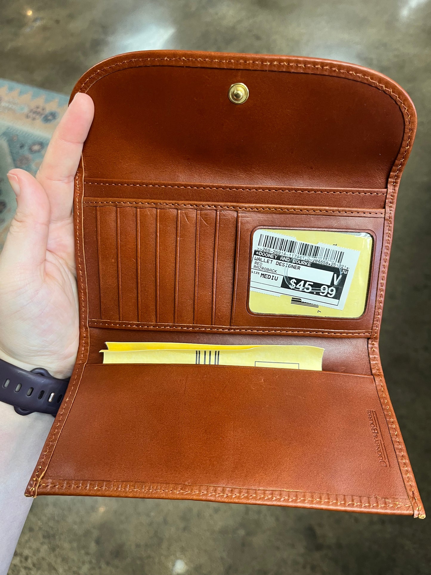 Wallet Designer By Dooney And Bourke In Red, Size:Medium