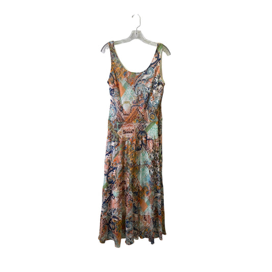 Dress Casual Maxi By Nine West In Blue & Orange, Size:M