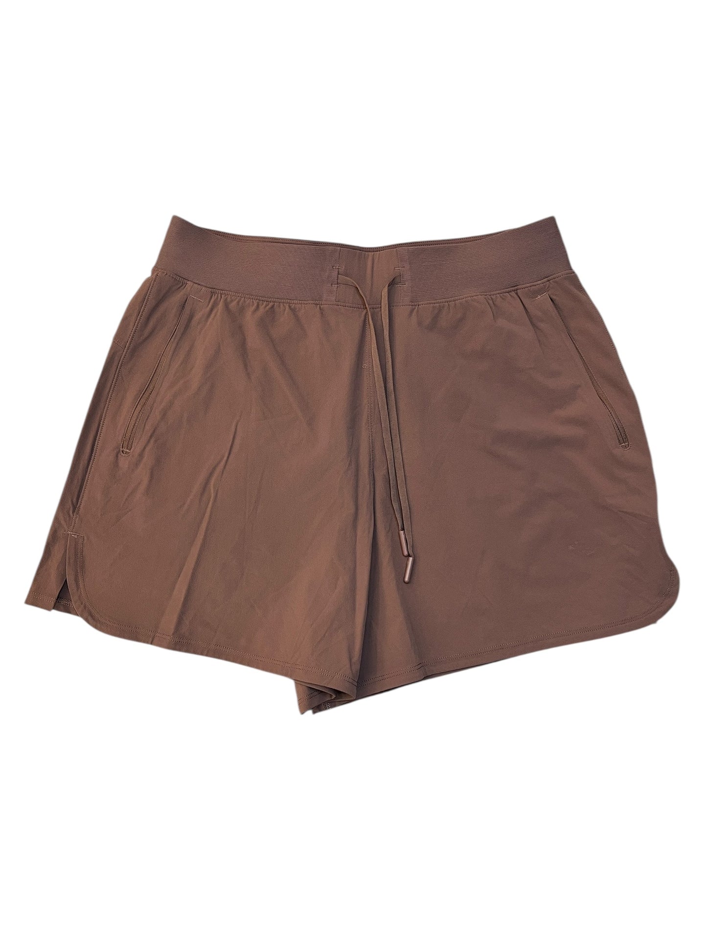 Athletic Shorts By Lululemon In Brown, Size:M
